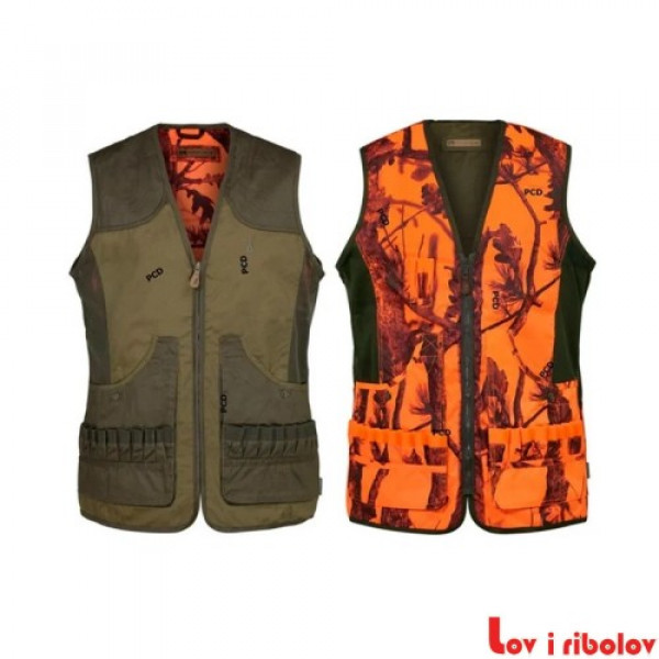 Prsluk Percussion 1269 Savane dva lica Oranz Zeleno