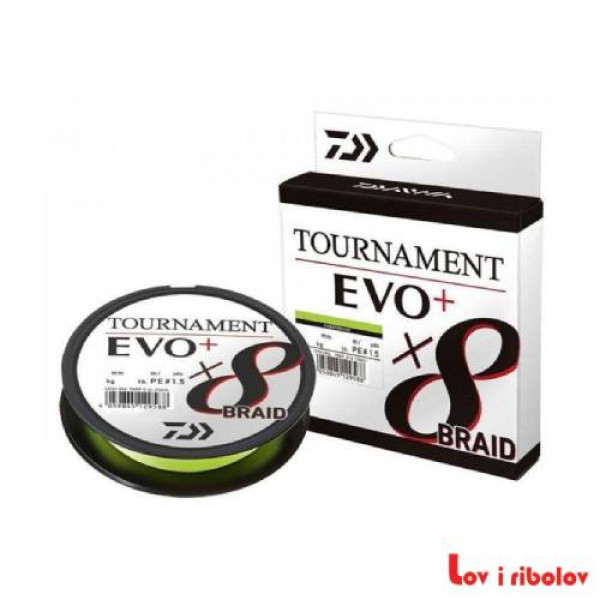 Upredena struna Daiwa Tournament X8 BR. EVO+ 0.16mm 270cm CH