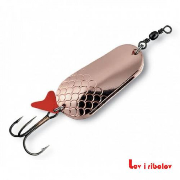 Varalica Effzett Twin Spoon (Dupla) Copper Copper 8cm 45g