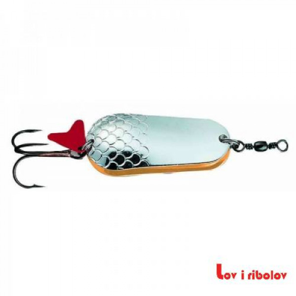 Varalica DAM Effzett Twin Spoon (DUPLA) Silver Gold 10cm 60g