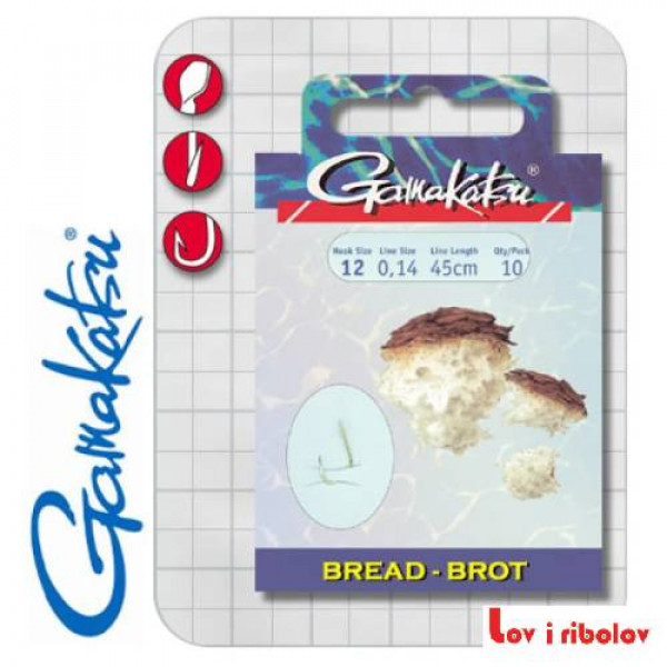 Vezane udice Gamakatsu BKS-2210G Bread 45cm
