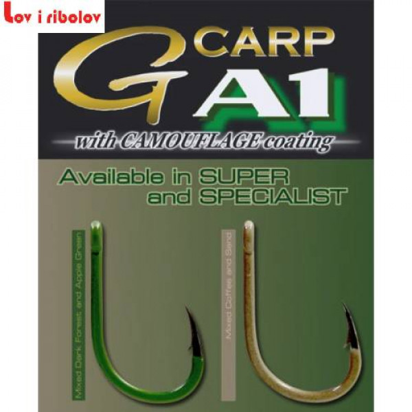 Gamakatsu udica A1 G-Carp Camou Green Super vel. 8