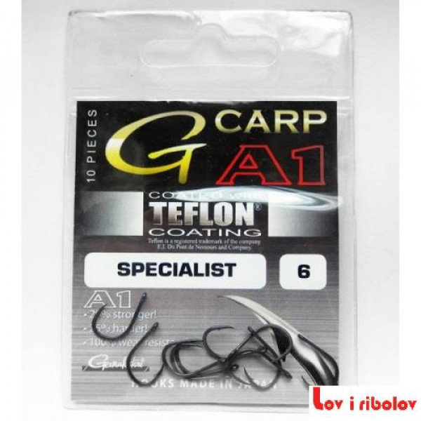 Gamakatsu udica A1 G-Carp Specialist Teflon Coated vel. 6
