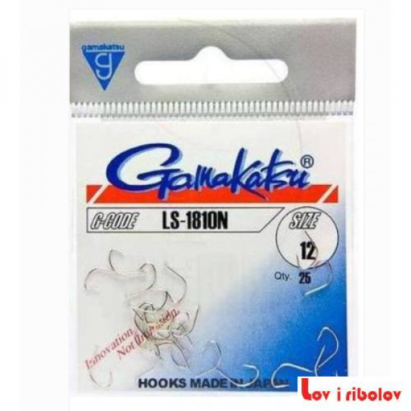 Gamakatsu Udica LS-1810N (Nickel-bela) vel. 10