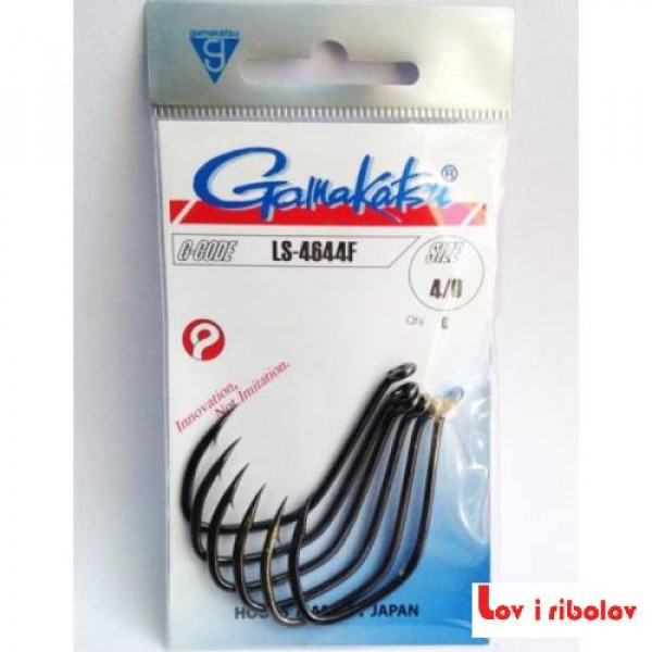 Gamakatsu Udice LS-4644F (Crna) 6/0