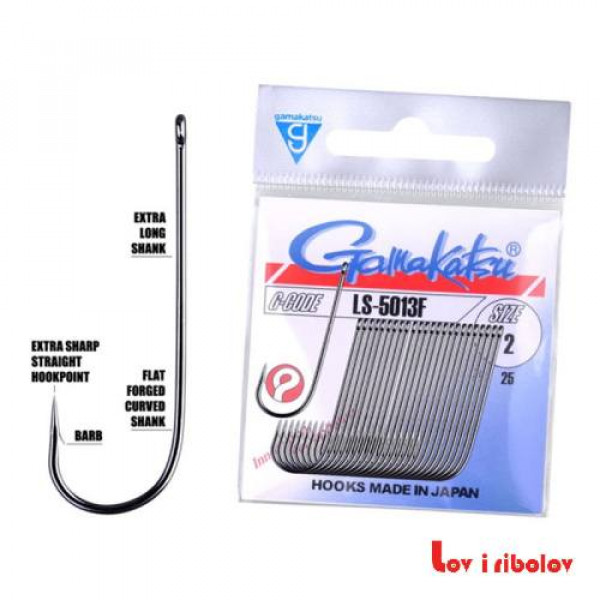 Gamakatsu udica LS-5013F (Crna) vel 1