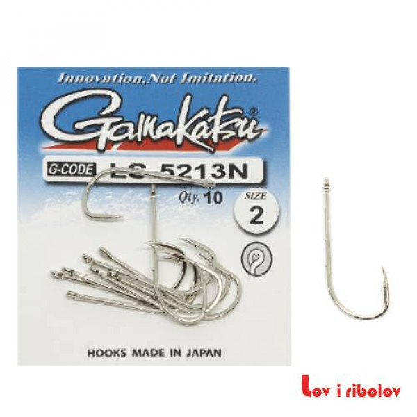 Gamakatsu udica LS-5213N (Bela) vel 4/0