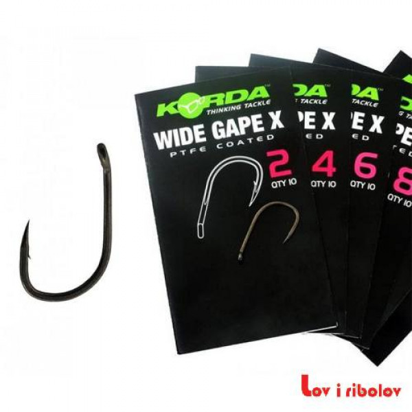Udice Korda Hook WIDE GAPE-X - 4 - KWGX4