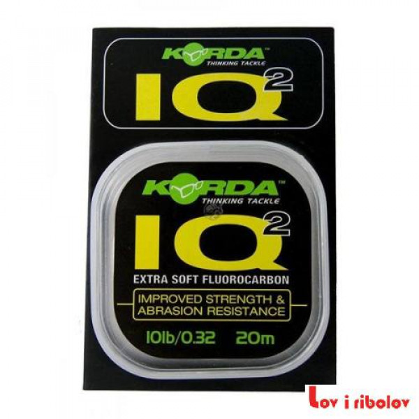 Fluorocarbon Korda IQ Extra Soft Hooklink 10lb-20m (KIQS10)