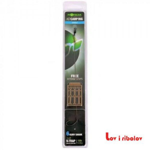 Predvez Korda N Trap KD Rig Size 6 Kurv 15lbs KCR044