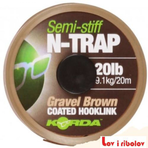 Korda N-Trap Semi-Stiff  Gravel 15lb - 020m (KNT13)