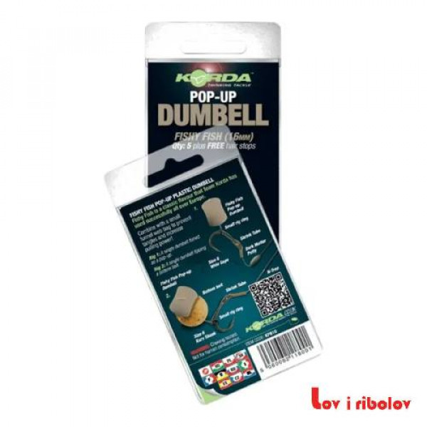 Korda Pop-up Dumbell Fishy Fish  (KPB08)