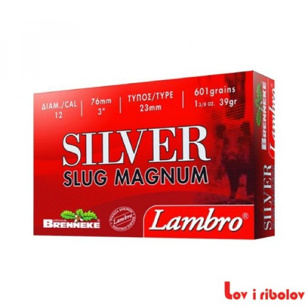 Patron Lambro Silver slug 12/76 39gr Magnum