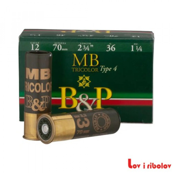Patron B&P MB Tricolor 36gr 12/70 0, 2, 5, 7