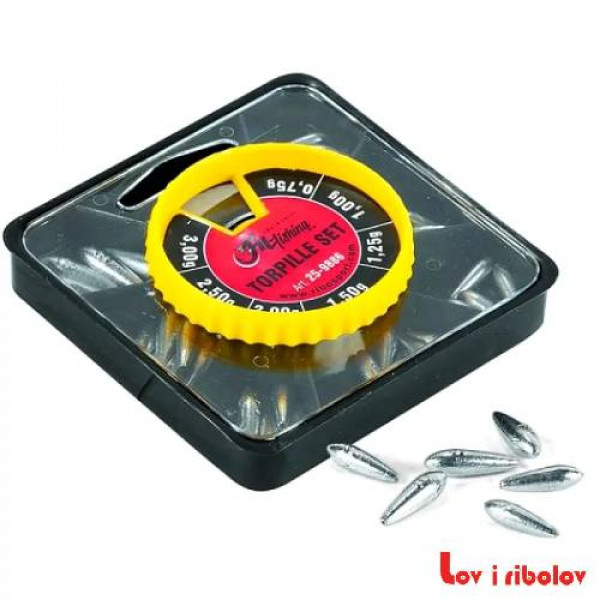Olovo klizno suza 2-8g Torpille set 25-9893