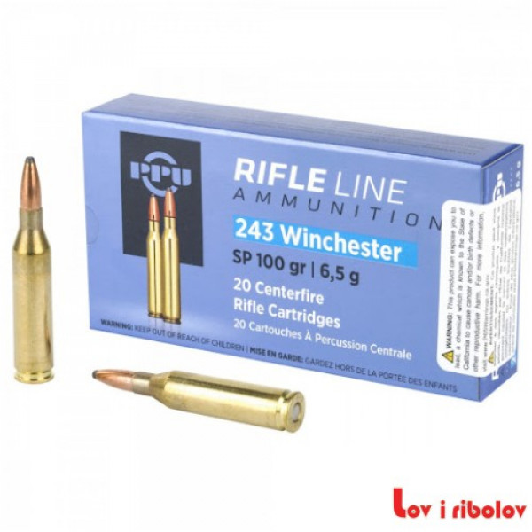 Karabinski metak PPU 243 Winchester SP 6,5gr