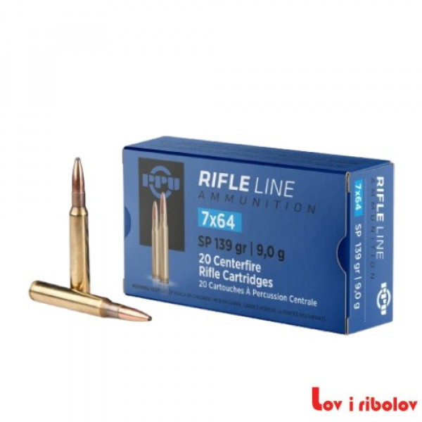 Karabinski metak PPU 7x64 SP 9.0g