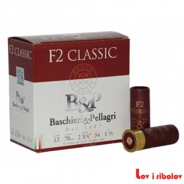 Lovacki patron B&P F2 Classic 12/70 34gr