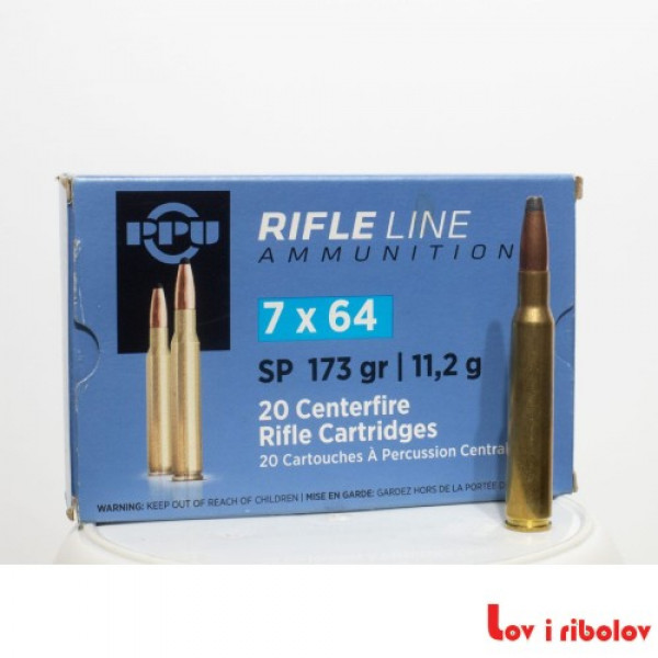 Karabinski metak PPU 7x64 SP 11.2gr