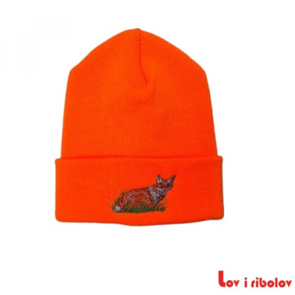 Pletena kapa FLUO Lisica