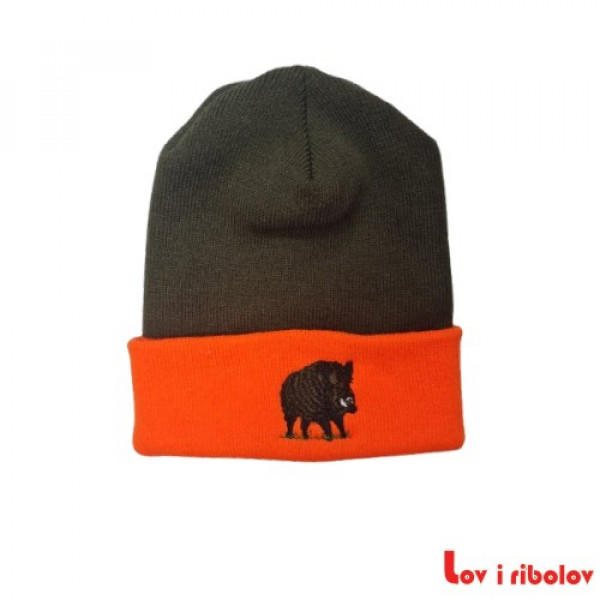 Pletena kapa Fluo - zelena Divlja svinja