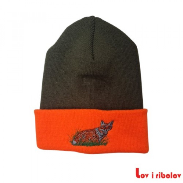 Pletena kapa Fluo - zelena Lisica