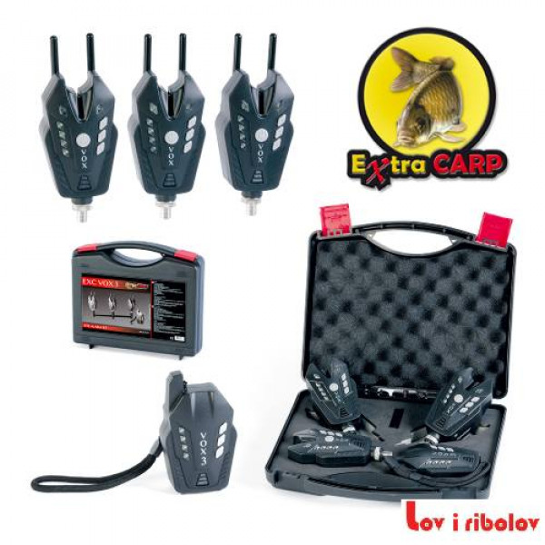 Indikatori EXTRA CARP  EXC VOX 3 BITE ALARM SET