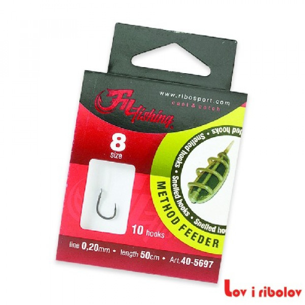 Vezane Udice Fil Snelled Method Feeder