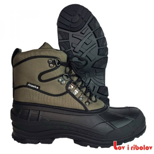 Cipela Marshall Alaska zelena guma platno termo