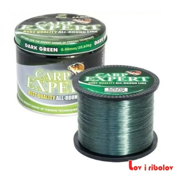 Najlon Carp Expert dark green 1000+200m 0,35mm