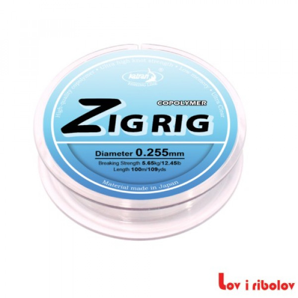 Najlon Katran Zig Rig 0.255mm 100m
