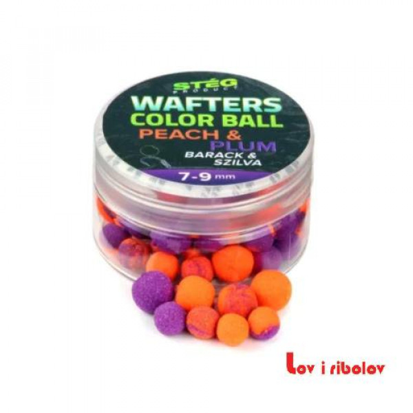 Boile Steg Wafters Color Ball 7-9mm 15g Peach-Plum (SP313455)