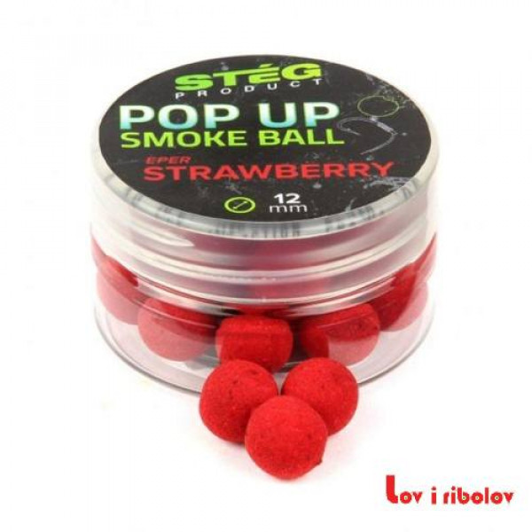 Boile Steg Pop Up Smoke Ball 12mm 10g Strawberry (SP172139)
