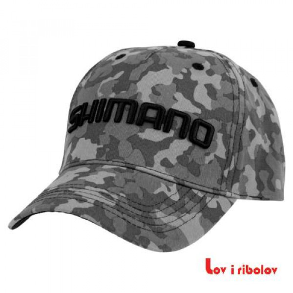 Kacket Shimano Grey Camo