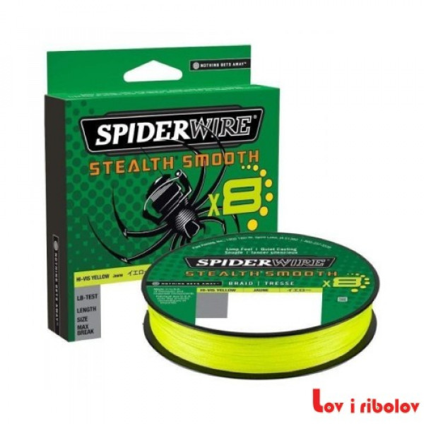 Upredena struna Stealth Smooth X8 150m 0.19mm HVYEL 1515620