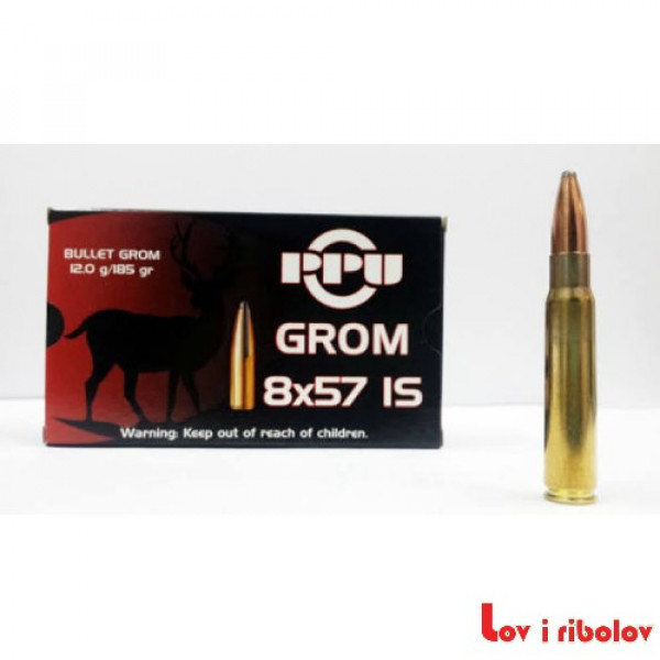 Karabinski metak PPU Grom 8x57 IS 12gr