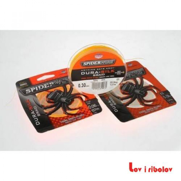 Spiderwire Dura silk braid yellow 150m/30lb
