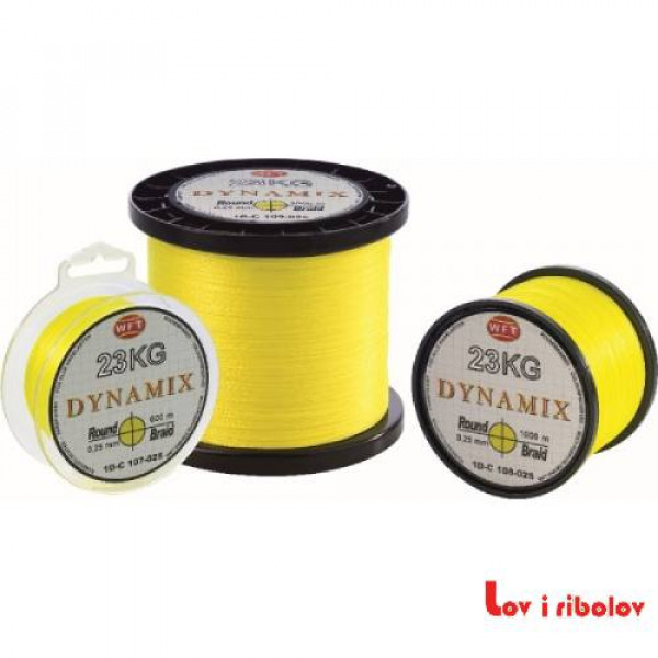 Upredena struna WFT Round Dynamix yellow 150 m