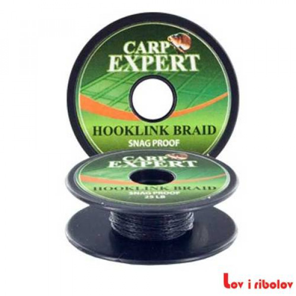 Predvez CXP hooklink braid snag proof pitch black 15lb/10m