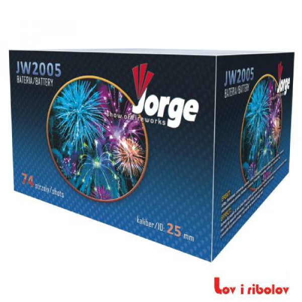 Box Show of fireworks JW2005 25mm - 74s