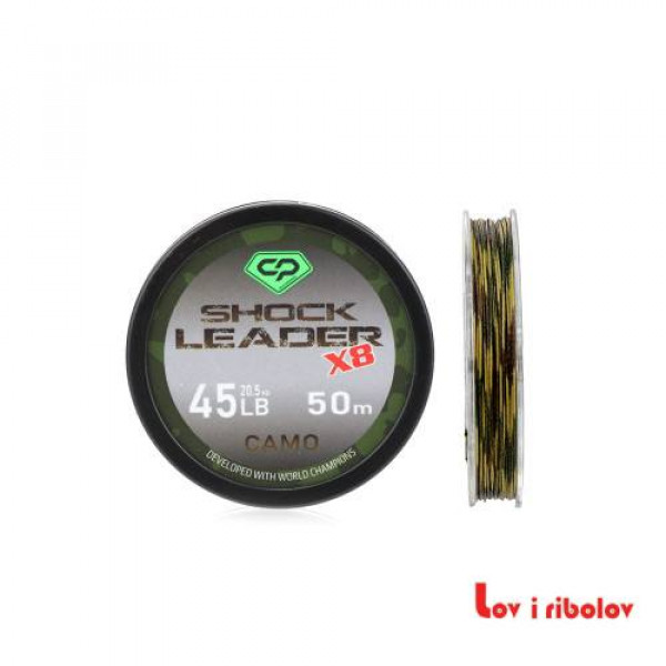 Predvez Carp Pro diamond shock leader camo 50m 45lb