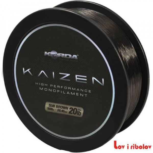 Najlon Korda Kaizen Mono Brown 1000m