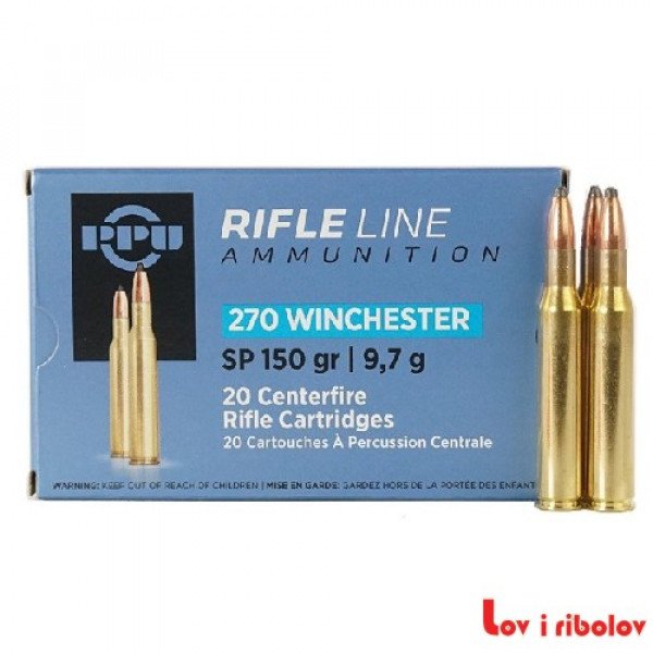 Karabinski metak PPU 270 Winchester SP 9,7gr