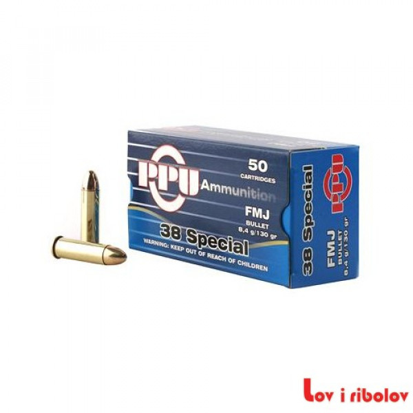 Metak PPU 38 specijal FMJ 8.4gr