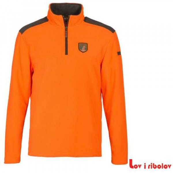 Duks Percussion 15153N Fleece Polo orange kaki polusnir